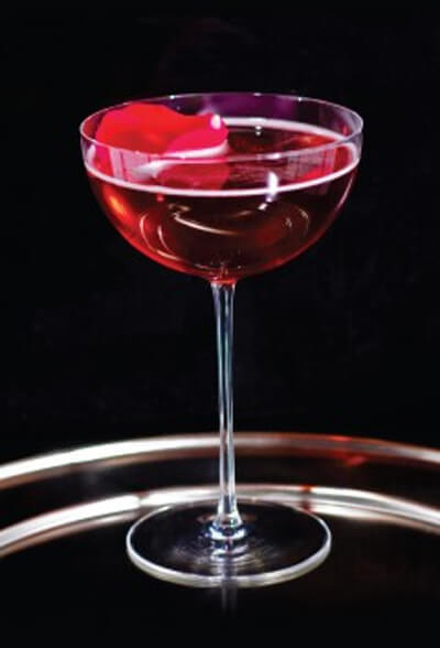 French Kiss cocktail by Mionetto master mixologist Justin Noel - 2017 Breast Cancer Awareness Month recipes